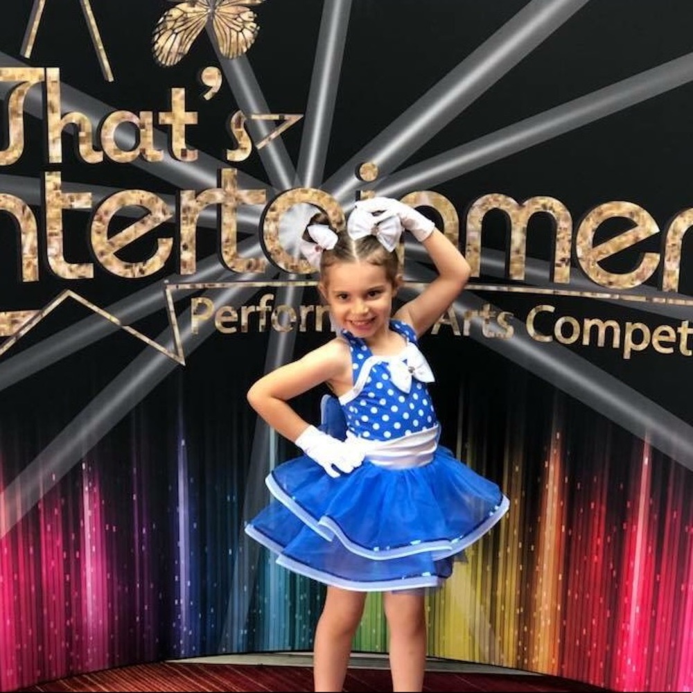 Blue dance costume - Picture 2 of 2